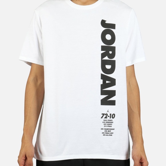 Nike Air Jordan Legacy AJ11 XI Retro 11 Concord T-Shirt BQ0260-100 (White/Black) - Picture 3 of 4